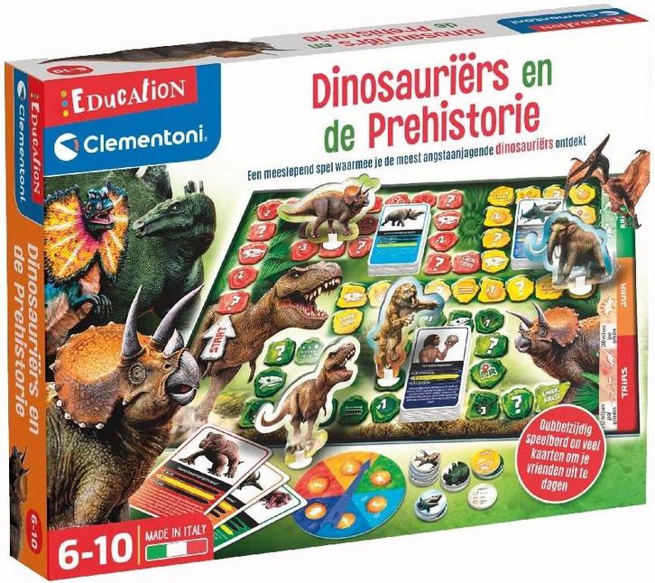 Dinosaurus Leerspel | Clementoni - Gezelschapsspellen, Hobby en Vrije tijd, Gezelschapsspellen | Bordspellen, Nieuw, Verzenden