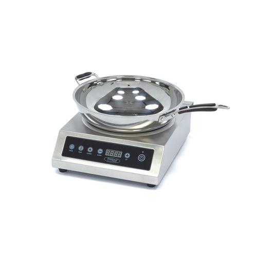 Wokbrander - Ø 26 cm - 3500W - Inductie, Witgoed en Apparatuur, Kookplaten, Vrijstaand, 3 kookzones of minder, Nieuw, Inductie