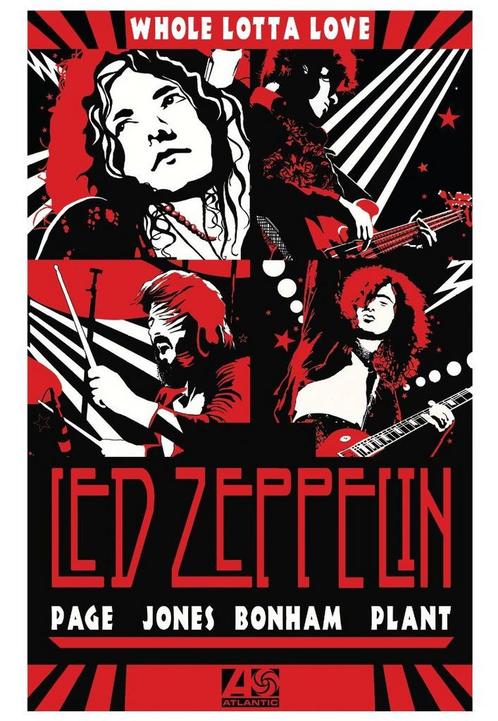 Posters - Poster Led Zeppelin - Whole Lotta Love, Verzamelen, Muziek, Artiesten en Beroemdheden, Zo goed als nieuw, Verzenden