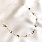 Hanger - 14 karaat Geel goud - 13.98ct. tw. Olivijn -, Sieraden, Tassen en Uiterlijk, Antieke sieraden