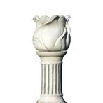 Bloempot Tulp op Sokkel - 95 cm - steen - exclusief, Ophalen of Verzenden, Nieuw