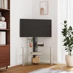 Tv-standaard hoek 3-laags voor 32-70 inch zwart en zilver..., Nieuw, Verzenden