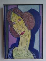 Peter Krusche - Sie liebt rosa, Antiek en Kunst, Kunst | Schilderijen | Modern