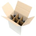 Flesverpakking wijndoos verzenddoos voor 6 flessen wit, Verzamelen, Nieuw, Verzenden