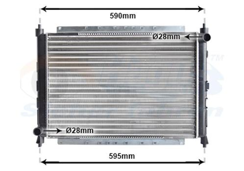 RADIATOR VOOR HONDA CONCERTO 1990-1996 GRD931, Auto-onderdelen, Airco en Verwarming, Nieuw, Ophalen of Verzenden