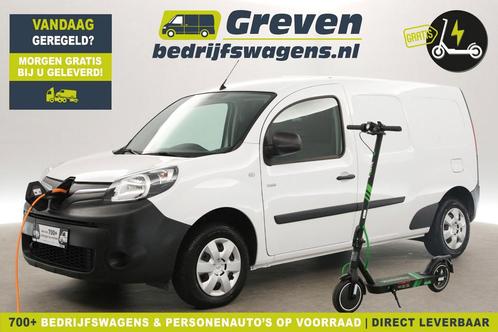 Renault Kangoo Z.E. Maxi L2H1 Huur Accu, Auto's, Bestelauto's, Onderhoudsboekje, Lease, Automaat, Wit, Renault, Financial lease