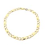 Gouden gourmet schakel armband | 20 cm (gouden armband), Sieraden, Tassen en Uiterlijk, Armbanden, Ophalen of Verzenden, Gebruikt