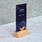 HOCHO Beukenhouten Menustandaard met Acryl Pocket A6 – Pe., Ophalen of Verzenden, Nieuw