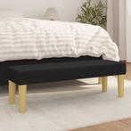 vidaXL Bankje 100x30x30 cm stof zwart, Huis en Inrichting, Verzenden, Nieuw, Stof, Minder dan 150 cm