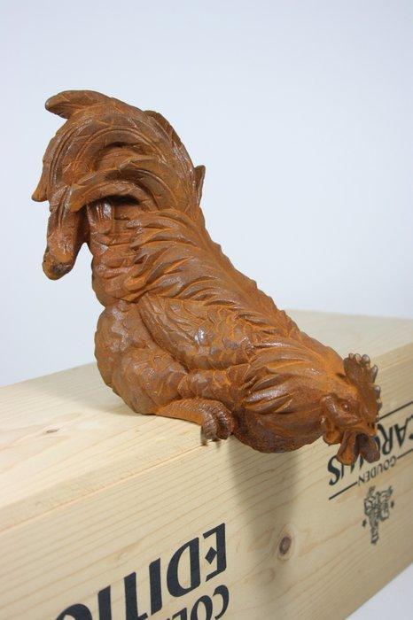 sculptuur, Lifelike Bantam Rooster - 20 cm - Gietijzer, Antiek en Kunst, Curiosa en Brocante