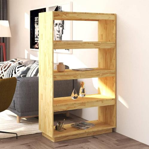 vidaXL Boekenkast / kamerscherm 80x35x135 cm massief, Huis en Inrichting, Kasten | Boekenkasten, 25 tot 50 cm, Nieuw, Grenenhout