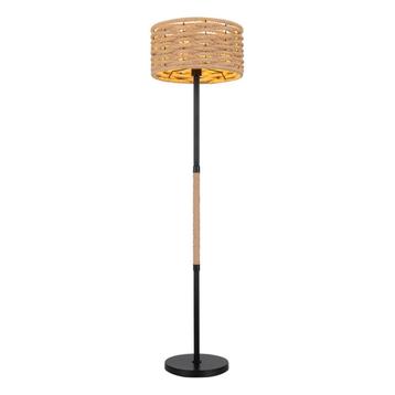 Vloerlamp HALIA Metaal 147cm Matt zwart | Touw E27 1-Lichts beschikbaar voor biedingen