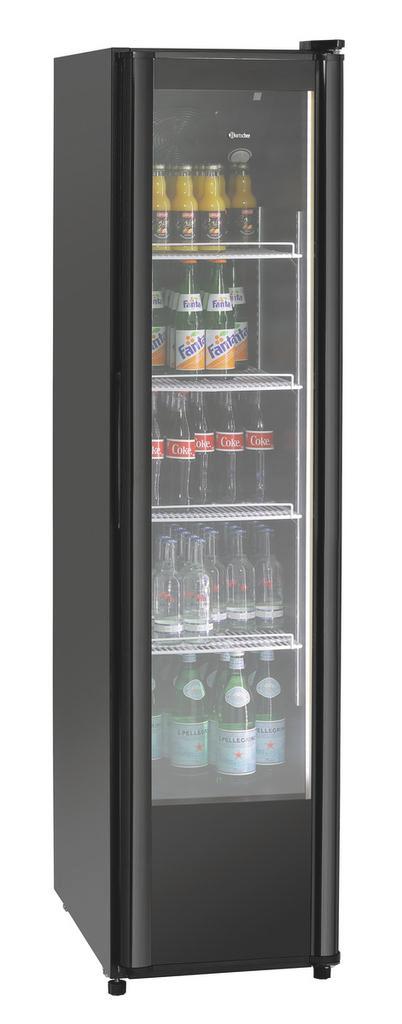 Bartscher Koelkast | Smal Model | 300L | Zwart | +2°C/+8°C |, Witgoed en Apparatuur, Koelkasten en IJskasten, Ophalen of Verzenden