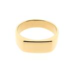 Gouden zegelring, Sieraden, Tassen en Uiterlijk, Ringen, Gebruikt, Overige kleuren, Ophalen of Verzenden, 17 tot 18