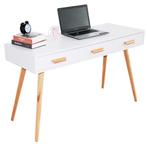 Bureau - sidetable - met 3 lades - 120x45x75 cm - wit, Huis en Inrichting, Ophalen of Verzenden, Nieuw