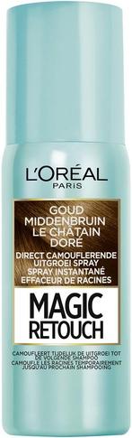 L'OREAL MAGIC RETOUCH GOUDEN MIDDENBRUIN SPRAY 75 ML, Verzenden, Nieuw