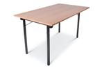 Inklapbare tafel recht | 140x80 | U-frame, Huis en Inrichting, Tafels | Bijzettafels, Ophalen of Verzenden, Nieuw, Kunststof