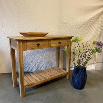 Sidetable - wandtafel - teakhout - vanaf € 95,-  TTM Wonen beschikbaar voor biedingen