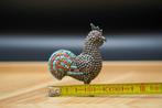 sculptuur, Gallo in filigrana d’argento 925 con corallo e, Antiek en Kunst