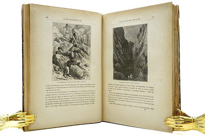 Jules Verne / Férat - LÎle Mystérieuse - 1880, Antiek en Kunst, Antiek | Boeken en Bijbels