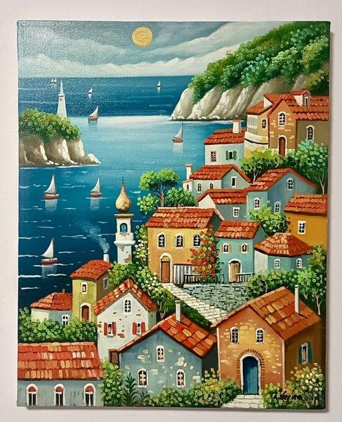 Alessio Variani (1982) - Luce Mediterranea, Antiek en Kunst, Kunst | Schilderijen | Klassiek