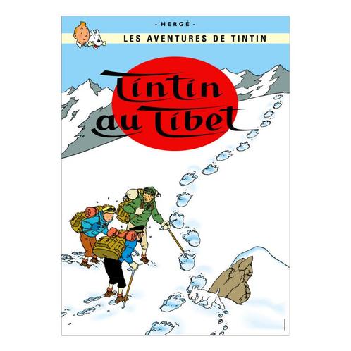 Kuifje in Tibet Poster 50 x 70 cm, Verzamelen, Stripfiguren, Nieuw, Ophalen of Verzenden