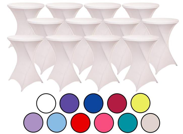 12-pack Statafelrokken - Stretch - 80-85x110 cm - Rood, Huis en Inrichting, Tafels | Eettafels, Nieuw, Verzenden