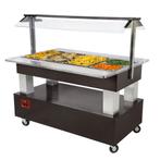 Warm Buffet, Bain-marie, 4x GN 1/1-150 (wengé Hout), Ophalen of Verzenden, Nieuw in verpakking