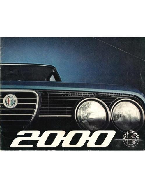 1973 ALFA ROMEO 2000 BERLINA BROCHURE NEDERLANDS, Boeken, Auto's | Folders en Tijdschriften, Alfa Romeo