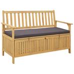 vidaXL Opslagbank met kussen met opslag met de deur, Verzenden, Nieuw