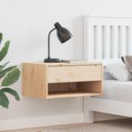 vidaXL Nachtkastje 2 pcs Bruin 50 x 32.5 x 24 cm Massief, Minder dan 45 cm, Verzenden, Nieuw, Minder dan 55 cm