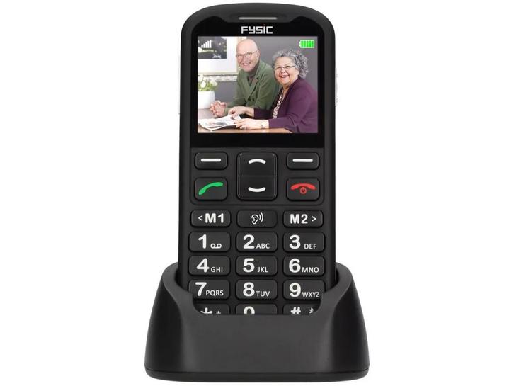 Fysic F10 - Mobiele telefoon - SOS paniekknop - Zwart, Telecommunicatie, Mobiele telefoons | Toebehoren en Onderdelen, Zo goed als nieuw