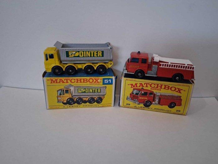 Matchbox 1:64 - Model vrachtwagen (2) - Lesney Matchbox 29c, Hobby en Vrije tijd, Modelauto's | 1:5 tot 1:12