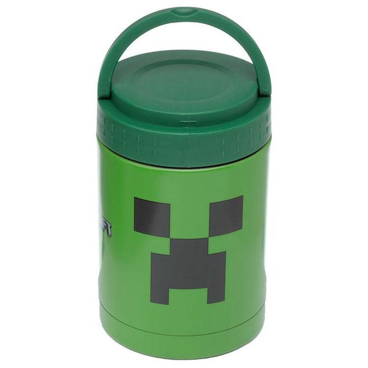 Lunchpot Minecraft Creeper Thermos Heet & Koud Duurzame RVS, Huis en Inrichting, Keuken | Keukenbenodigdheden, Nieuw, Ophalen of Verzenden
