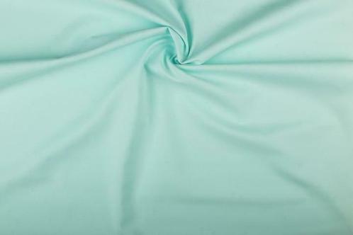 Katoen stof mintgroen - Katoenen stof 60m op rol, Hobby en Vrije tijd, Stoffen en Lappen, 120 cm of meer, 200 cm of meer, Groen