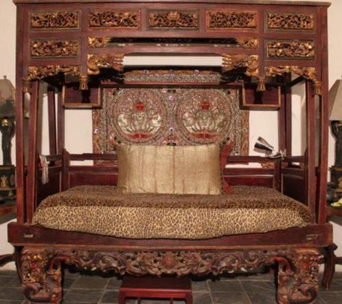 Bed - Hout - China - Qing dynasty (Manchu China) (1692-1911), Antiek en Kunst, Antiek | Overige Antiek
