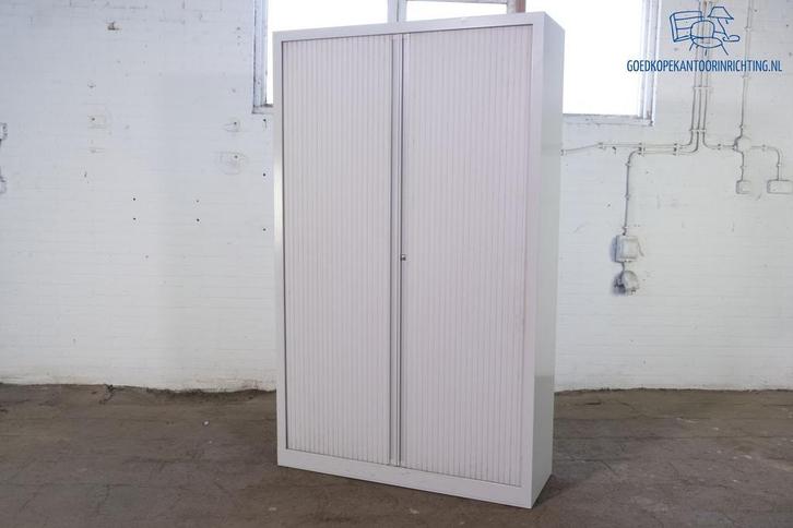 Markant | Roldeurkast | Tweedehands | Beige | 4 legborden |, Huis en Inrichting, Kasten | Roldeurkasten en Archiefkasten, Gebruikt