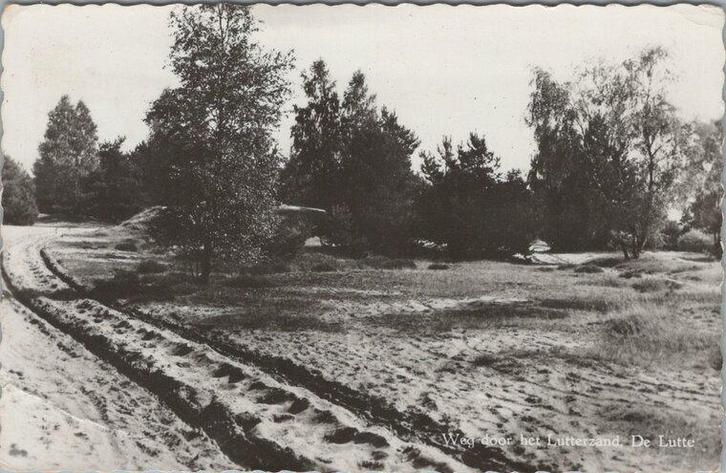 DE LUTTE - Weg door het Lutterzand, Verzamelen, Ansichtkaarten | Nederland, Verzenden