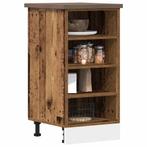 vidaXL Onderkast Riga 40x44,5x81,5 cm bewerkt hout oud, Huis en Inrichting, Keuken | Keukenelementen, Verzenden, Nieuw, Bruin