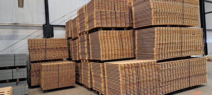 Vlonders voor palletstelling 1050mm diep GEBRUIKT, Zakelijke goederen, Kantoor en Winkelinrichting | Magazijn, Stelling en Opslag