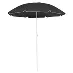 vidaXL Parasol met stalen paal 180 cm antracietkleurig, Tuin en Terras, Verzenden, Nieuw