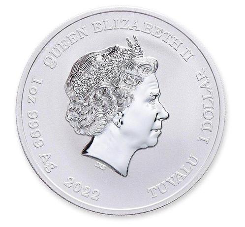 Tuvalu. 1 Dollar 2022 Gods of Olympus: Hera – 1 oz Silver, Postzegels en Munten, Munten | Europa | Niet-Euromunten