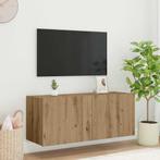 vidaXL TV Wandkast Artisan Eiken 100 x 35 x 41 cm Bewerkt, Huis en Inrichting, Minder dan 50 cm, Verzenden, Nieuw, Minder dan 100 cm