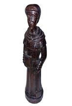 Beeld, Heilige Fiacre in hout Belgïe - 35 cm - Hout, Antiek en Kunst