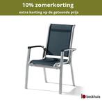 2 stuks Sieger Calvi Stapelstoel Aluminium/textileen, Huis en Inrichting, Stoelen, Ophalen of Verzenden, Nieuw, Overige materialen