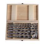 Set van 6 slangenboren (8, 10, 12, 14, 16, 18 mm) in houten, Doe-het-zelf en Verbouw, Gereedschap | Handgereedschap, Ophalen of Verzenden