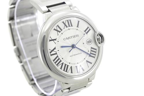 Cartier Ballon Bleu Large 3001 Datum Staal Automatisch 42mm, Sieraden, Tassen en Uiterlijk, Horloges | Heren, Staal, Zo goed als nieuw