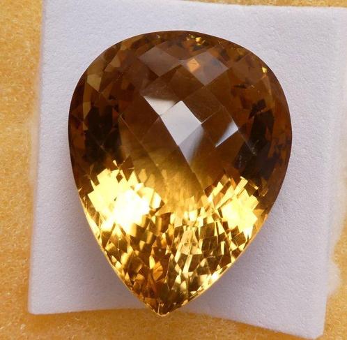Citrien - 36.15 ct - Instituto Gemólogico Español (IGE), Sieraden, Tassen en Uiterlijk, Edelstenen