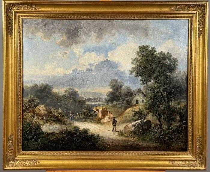 Franz Barbarini (1804-1873) - Partie bei Salzburg, Antiek en Kunst, Kunst | Schilderijen | Klassiek