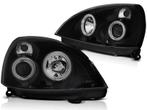 Koplampen Renault Clio 3 01-05 Angel eyes CCFL Zwart, Auto-onderdelen, Ophalen of Verzenden, Nieuw
